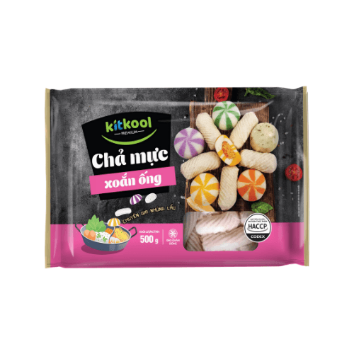 Chả mực xoắn ống Kitkool 500g